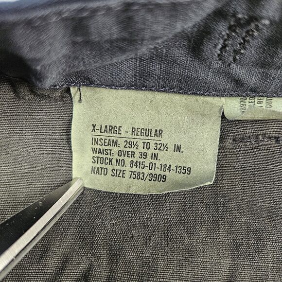 Vintage US Military Pants Mens XL Navy Combat Trouser Double Knee 1997 Ripstop - Picture 9 of 16